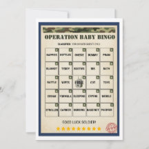 Militair Baby Shower Operatie Baby Bingo