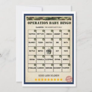 Militair Baby Shower Operatie Baby Bingo
