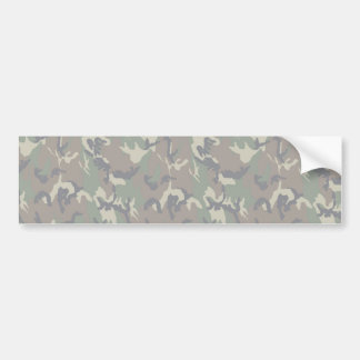 Militair bos Camouflage Achtergrond verlicht Bumpersticker
