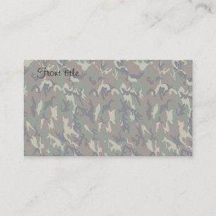 Militair bos Camouflage Achtergrond verlicht Visitekaartje