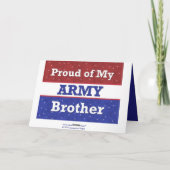 Militair - BROER IN HET LEGER - Denken aan U Kaart (Achterkant)