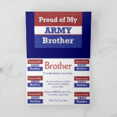 Militair - BROER IN HET LEGER - Denken aan U Kaart (Binnen)