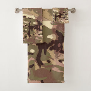 Militair Camouflage Army Green Camo Pattern. Bad Handdoek