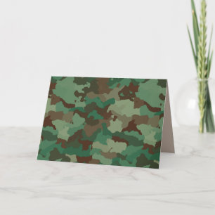 militair camouflage-wenskaart kaart