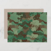 militair camouflagebriefkaart briefkaart (Voorkant / Achterkant)