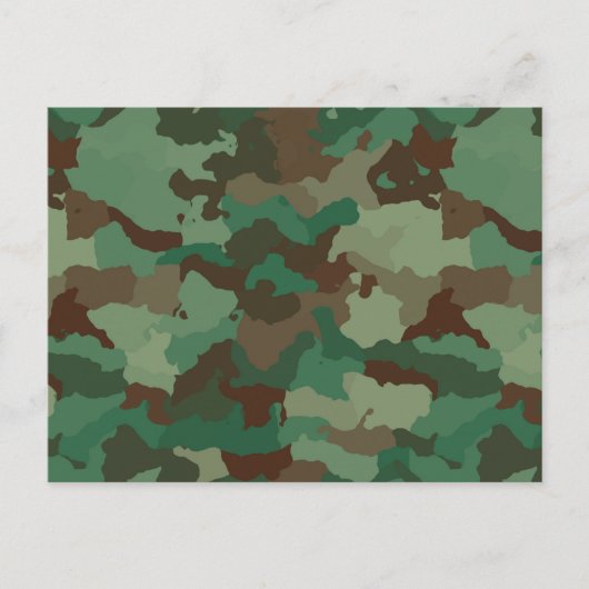militair camouflagebriefkaart briefkaart (Voorkant)