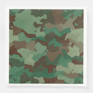 militair camouflagepapier servet