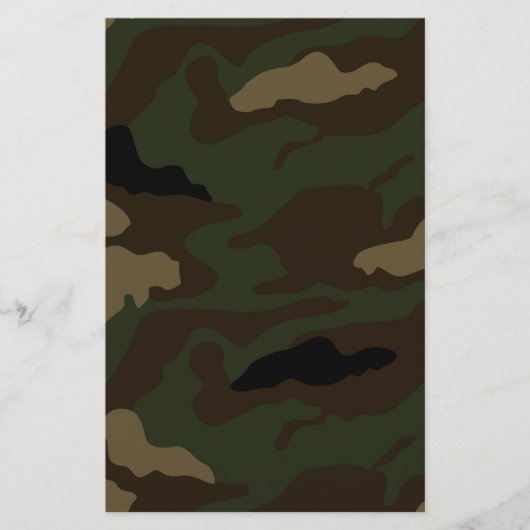 militair camouflagepatroon briefpapier (Voorkant)