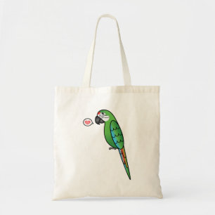 Militair Cartoon Ara Papegaai Vogel Liefde Tote Bag