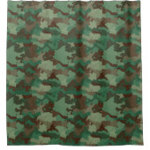 militair douchegordijn met camouflagebed (Voorkant)