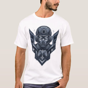 Militair Gamer Embleem T-Shirt
