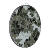 Militair Groen Camo Dartboard. Dartbord (Voorkant Links)