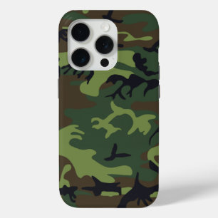 Militair Groen Camouflage iPhone 15 Pro Case