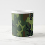 Militair Groen Camouflage Extra Grote Beker (Voorkant)