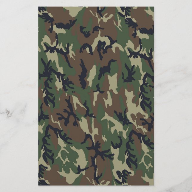 Militair groen Camouflage Patroon (Voorkant)