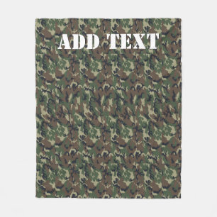 Militair groen Camouflage Patroon Fleece Deken