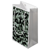 Militair groen Camouflage Patroon Klein Cadeauzakje (Voorkant Gekanteld)