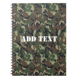Militair groen Camouflage Patroon Notitieboek