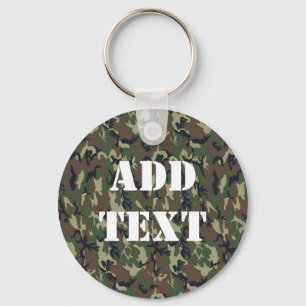 Militair groen Camouflage Patroon Sleutelhanger