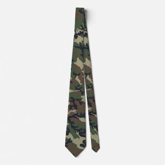Militair groen Camouflage Patroon Stropdas (Voorkant)