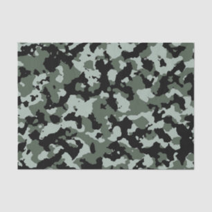 Militair groen Camouflage Patroon Tissuepapier