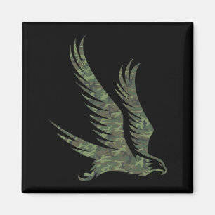 Militair Havik Camo Print Roofvogel Veteranen Magneet
