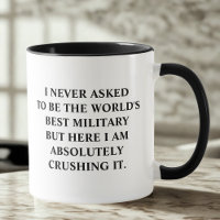 Militair heb ik nooit gevraagd om 's werelds beste