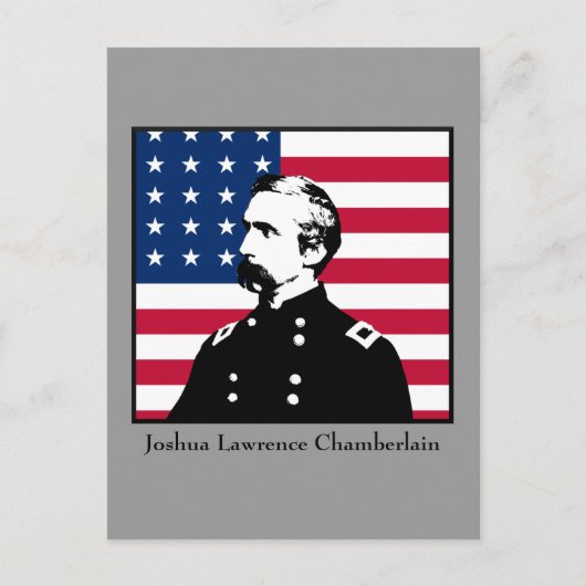 Militair Hero - J.L. Chamberlain Briefkaart (Voorkant)