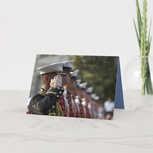 militair inspirerend kaart (Voorkant)