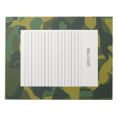 Militair Leger Camouflage Notitieblok (Voorkant)