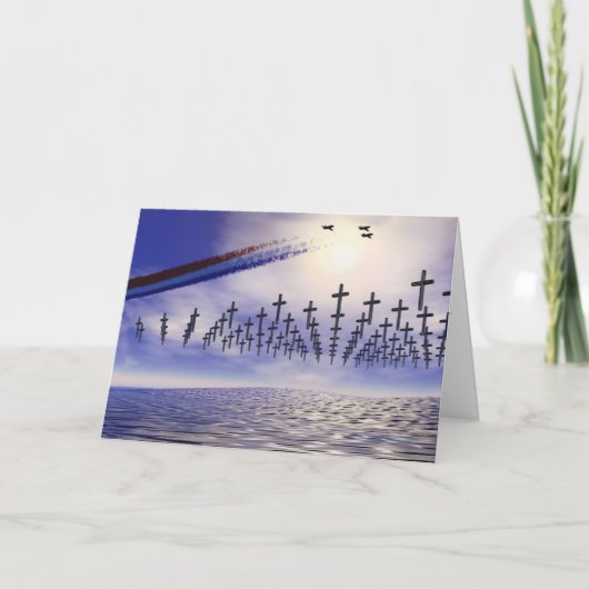 Militair - Memorial Day; Hulde bij zee Kaart (Voorkant)