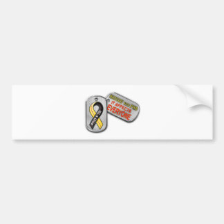 Militair met PTSD-Logo Bumpersticker