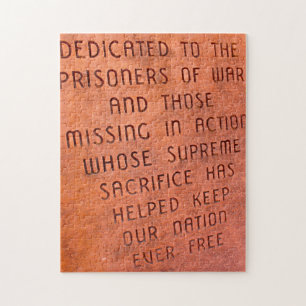 Militair monument in New Mexico. Jigzaag Puzzle Legpuzzel