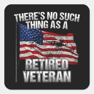 Militair - niet zoals een ingemoeide veteraan vierkante sticker