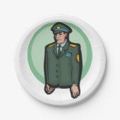 militair papieren bordje (Voorkant)