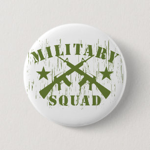Militair plein M16 - Groen Ronde Button 5,7 Cm