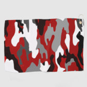 Militair Rode Camouflage Golfhanddoek (Horizontaal)