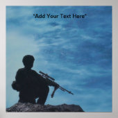 militair soldaat van poster (Voorkant)