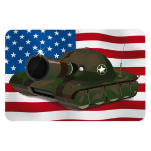 Militair Tank Magneet