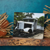 Militair trein uit WO2 bij de brug over de rivier Fotoplaat (Zijkant)