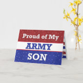 Militair - Trots op mijn legerzoon - Denkend aan j Kaart (Gele Bloem)
