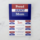 Militair - Trotse legermoeder - Denken aan jou Kaart (Binnen)