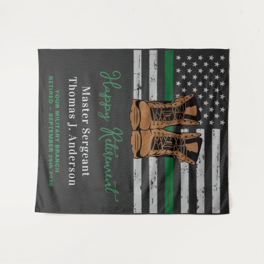 militair uittredingsleer met uitzondering van het  wandkleed (Voorkant (horizontaal))