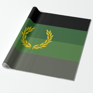 Militair uniform trotsvlag cadeaupapier