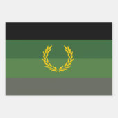 Militair uniform trotsvlag inpakpapier vel (Voorkant)