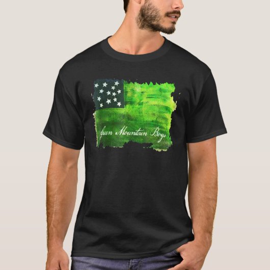 Militair Vermont - Amerikaanse vlag Groene bergen T-shirt (Voorkant)
