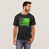 Militair Vermont - Amerikaanse vlag Groene bergen T-shirt (Voorkant volledig)