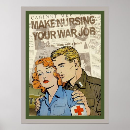 Militair verpleegkundig Poster (Voorkant)