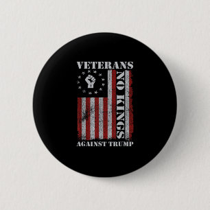 Militair Veteranen Protest Vlag Patriottische Vrij Ronde Button 5,7 Cm