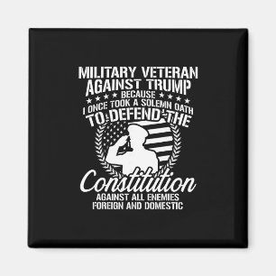 Militair Veteranen Tegen Trump Usa Verkiezingen Magneet